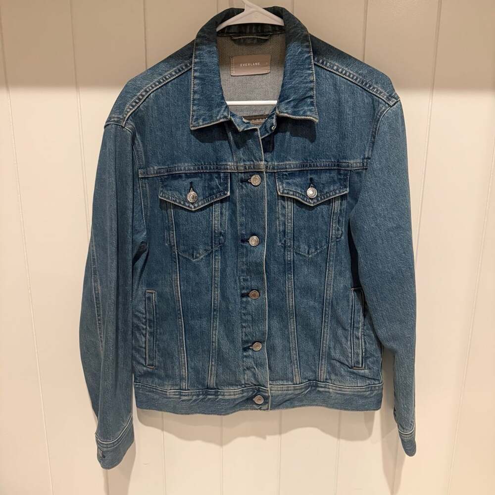 Everlane The Denim Jacket Medium Blue Trucker Jacket